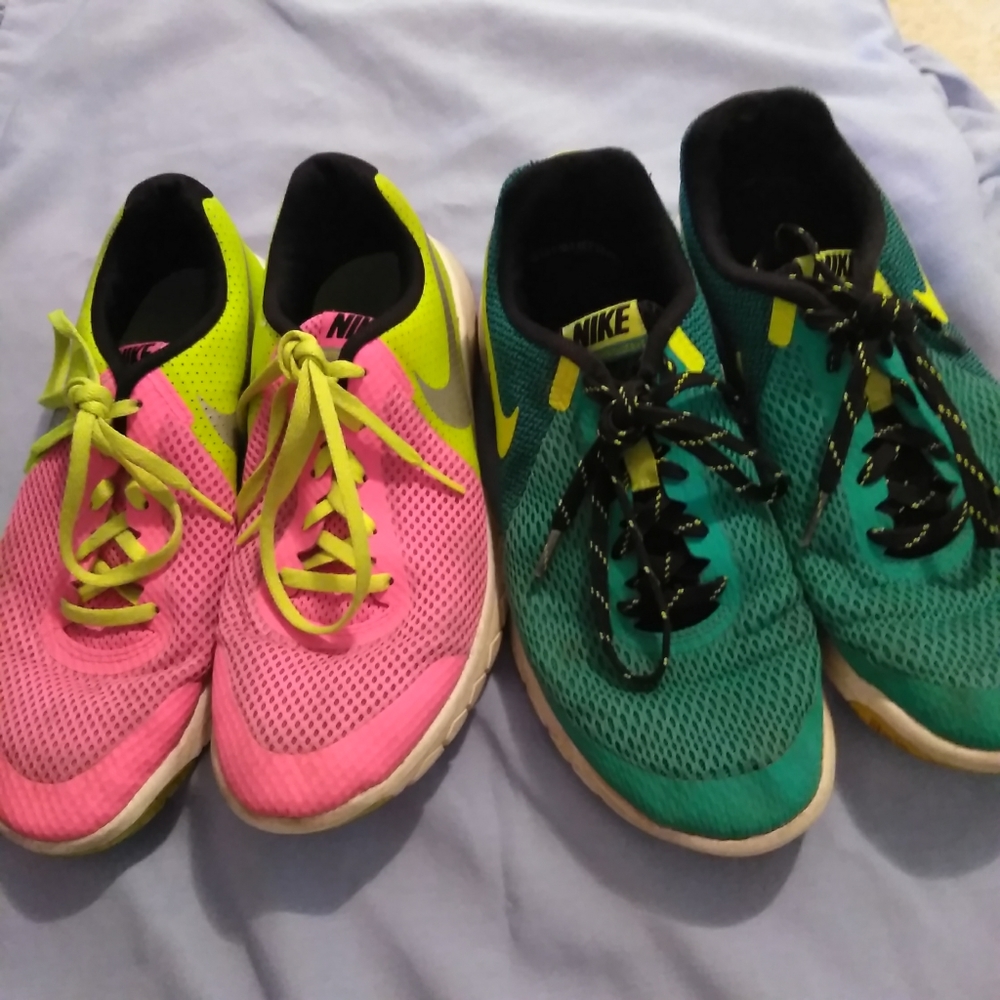 2 Pair Neon Nikes